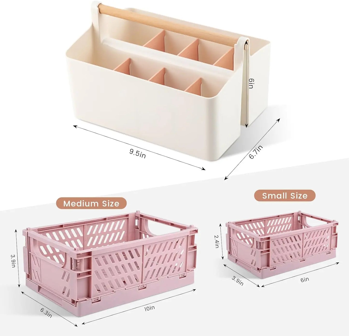 3 Pack Craft Organizer Caddy